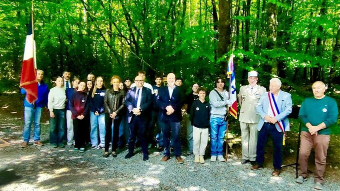 Inauguration de la borne interactive de la Croix de la Mine