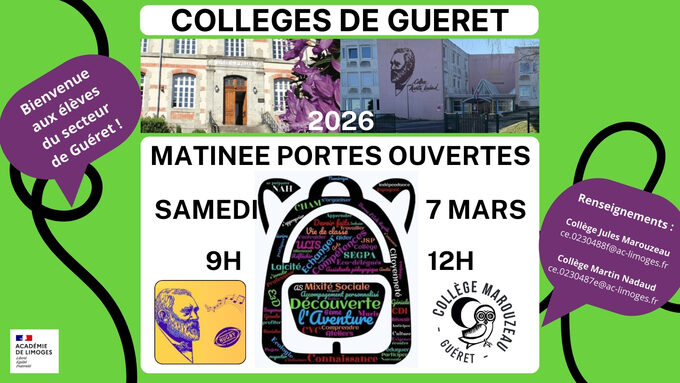 Matinée portes ouvertes du 7 mars 2026